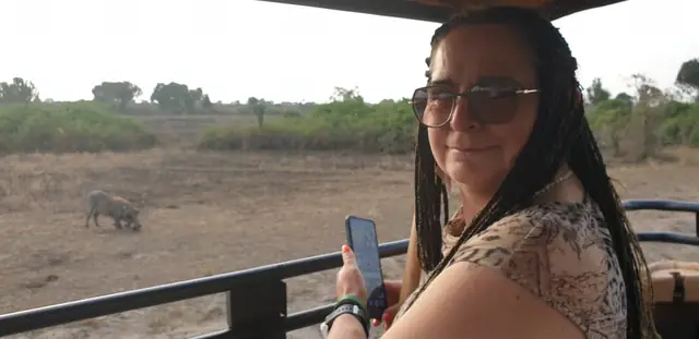 A relaxed safari moment