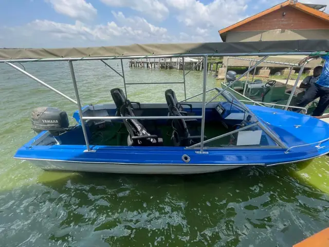 A safari boat prepared for guests