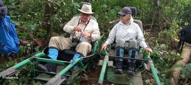Supported accessible forest trekking